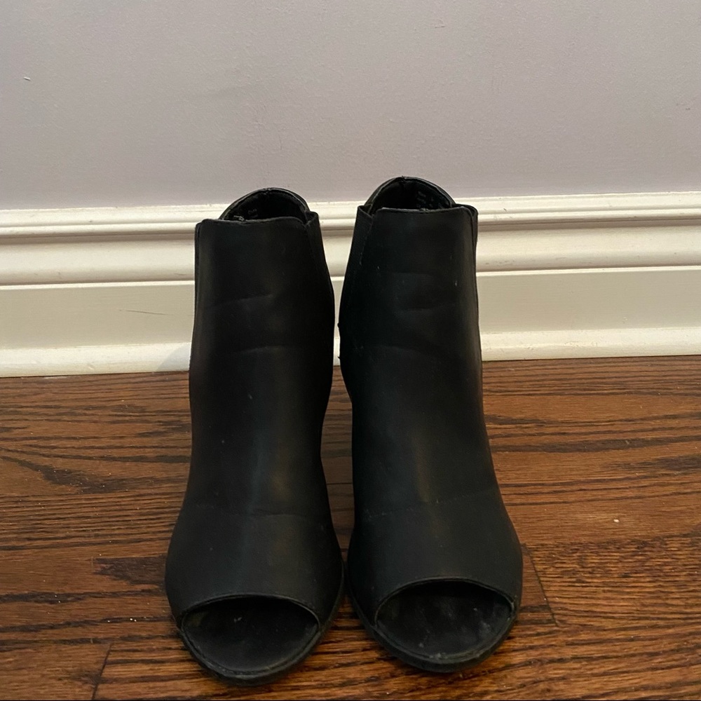 Call it spring black open-toe heels